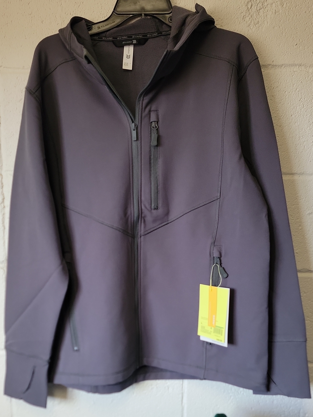 all in motion Men's Hooded Softshell Jacket - Charcoal